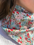 Mon Zinzolin Bandana Liberty Poppy Daisy fleurs