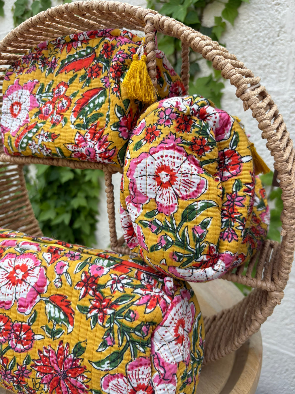 Trousse de toilette matelassée "Bohème Maharani"