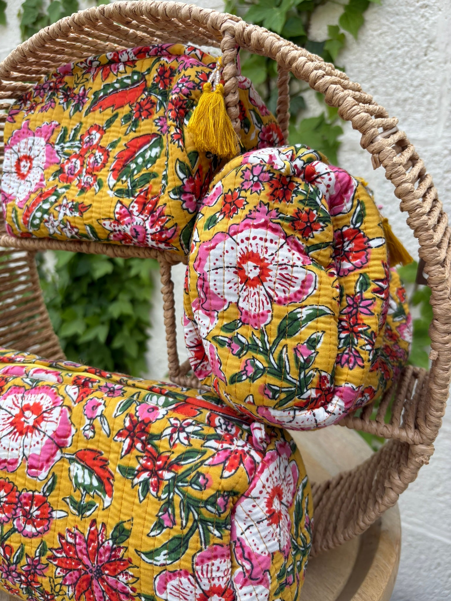 Trousse de toilette matelassée "Bohème Maharani"