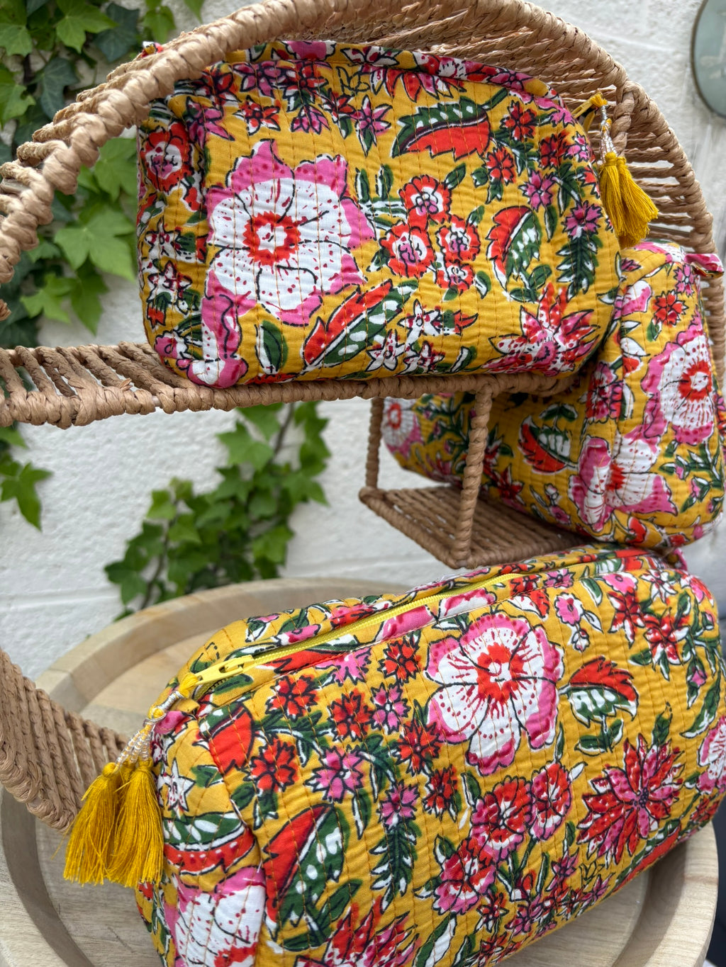 Trousse de toilette matelassée "Bohème Maharani"