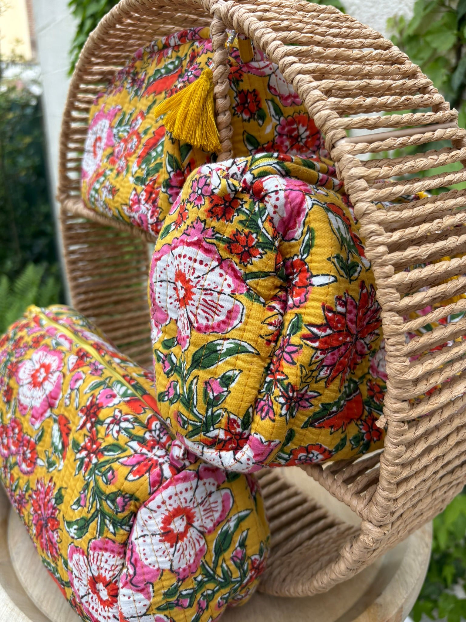 Trousse de toilette matelassée "Bohème Maharani"