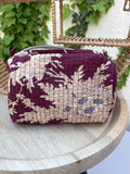 Trousse de toilette matelassée "Lisière de Vigne"